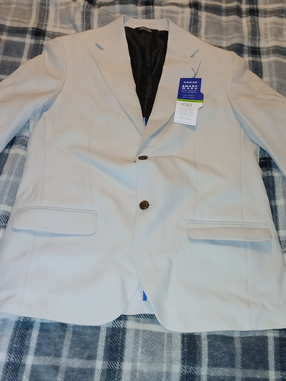 Haggar Men's Light Cream Two-Button Sport Coat